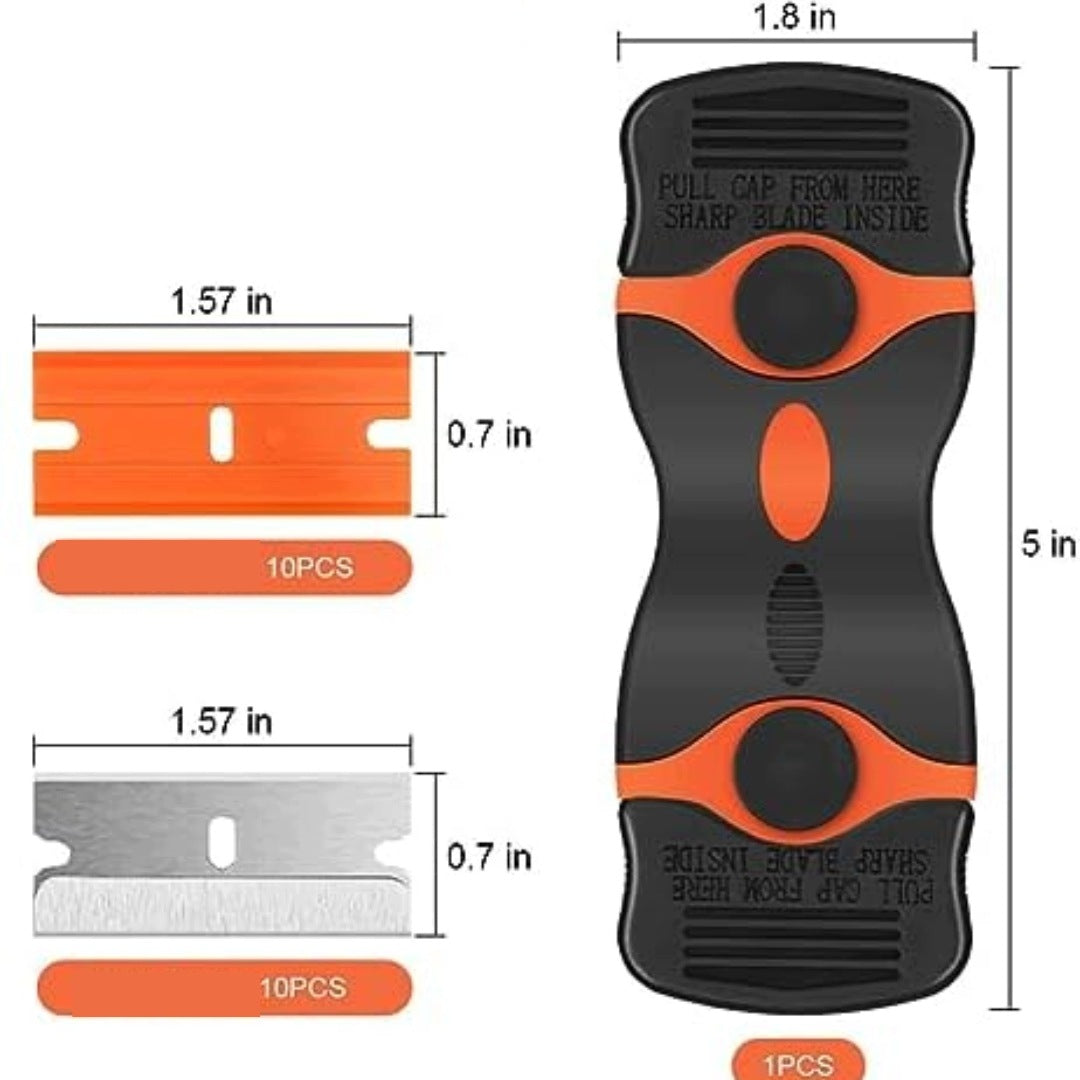 Scraper for Induction Plate with Glass Blades Ceramics Cleaning Dirt Packaging status original