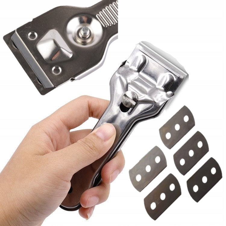 Scraper for induction hob + blades 5 pcs.