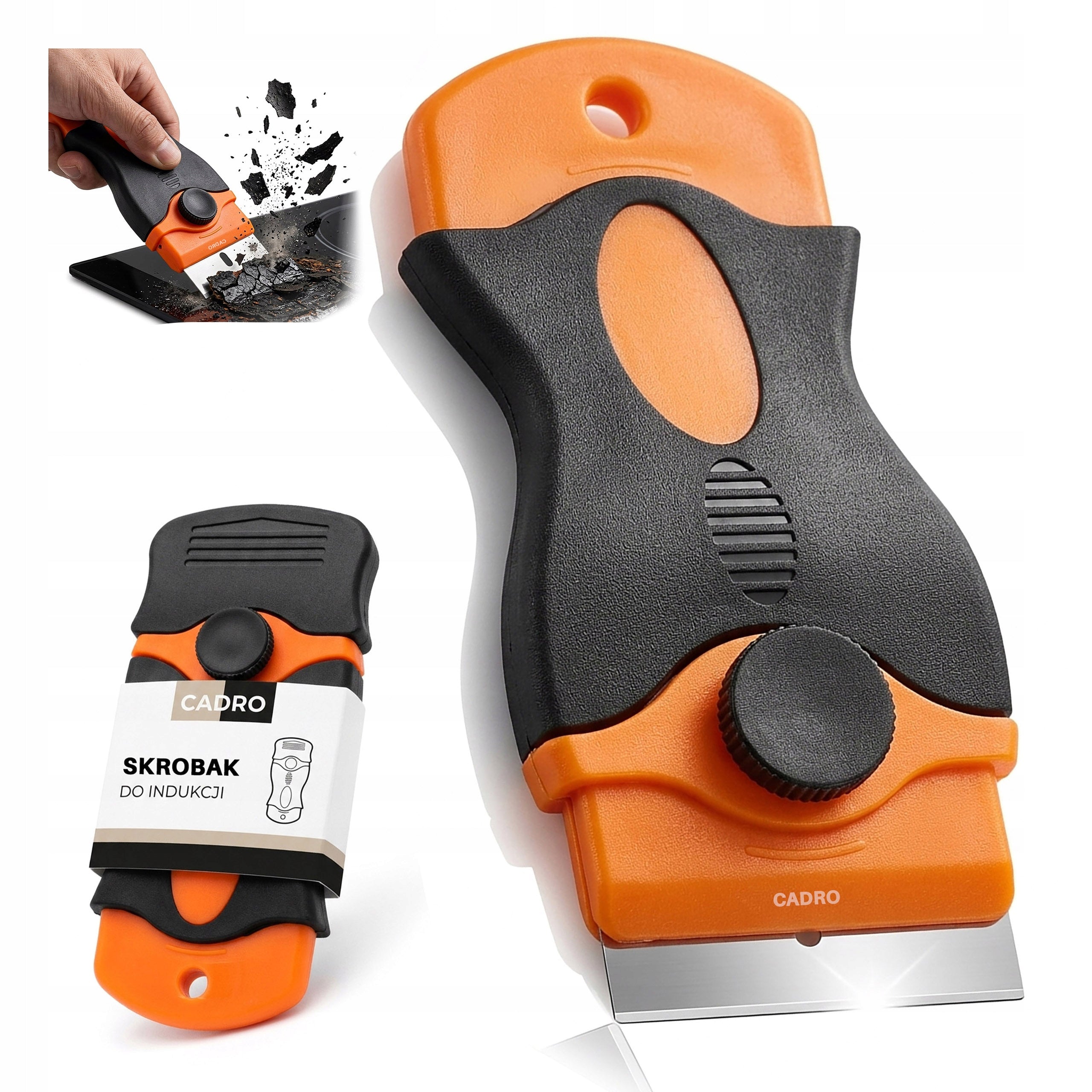 Scraper for induction hob window glass ceramic plate cooker