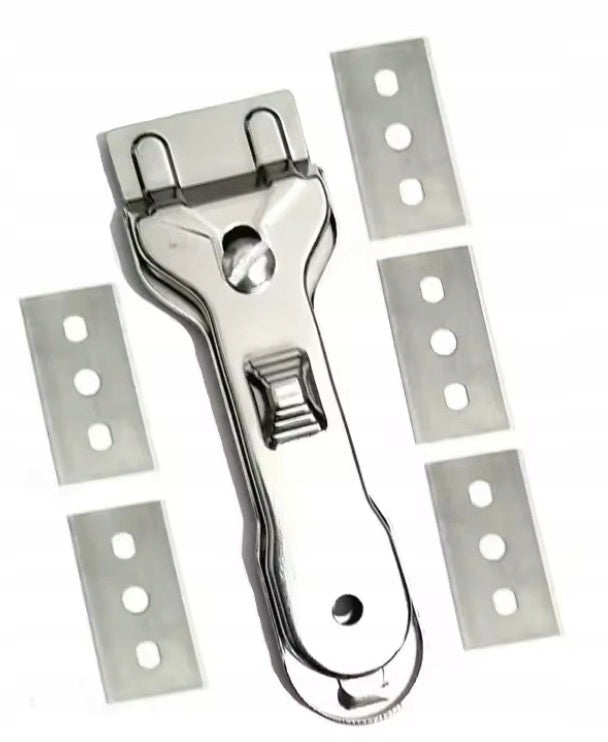 Scraper for induction hobs, ceramic, glass + 5 pcs spare blades Manufacturer code skrobak do płyty indukcyjnej + ostrza