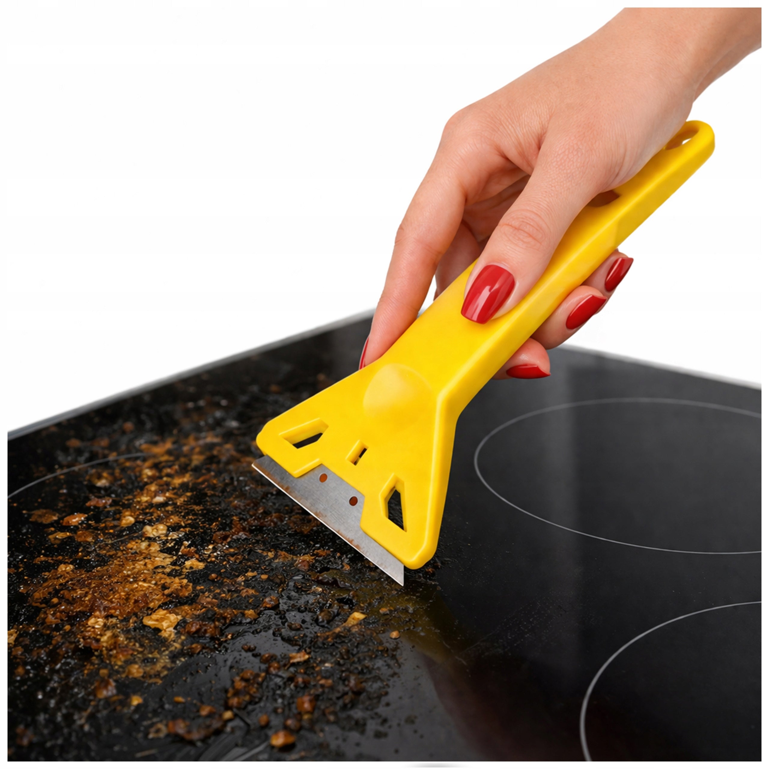 Scraper knife cleaning difficult surfaces burning glue wax Packaging status original