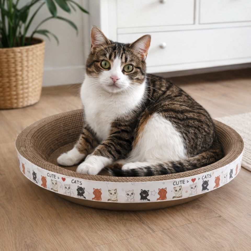 Scratcher cardboard round bed LARGE 51 CM Brand no brand