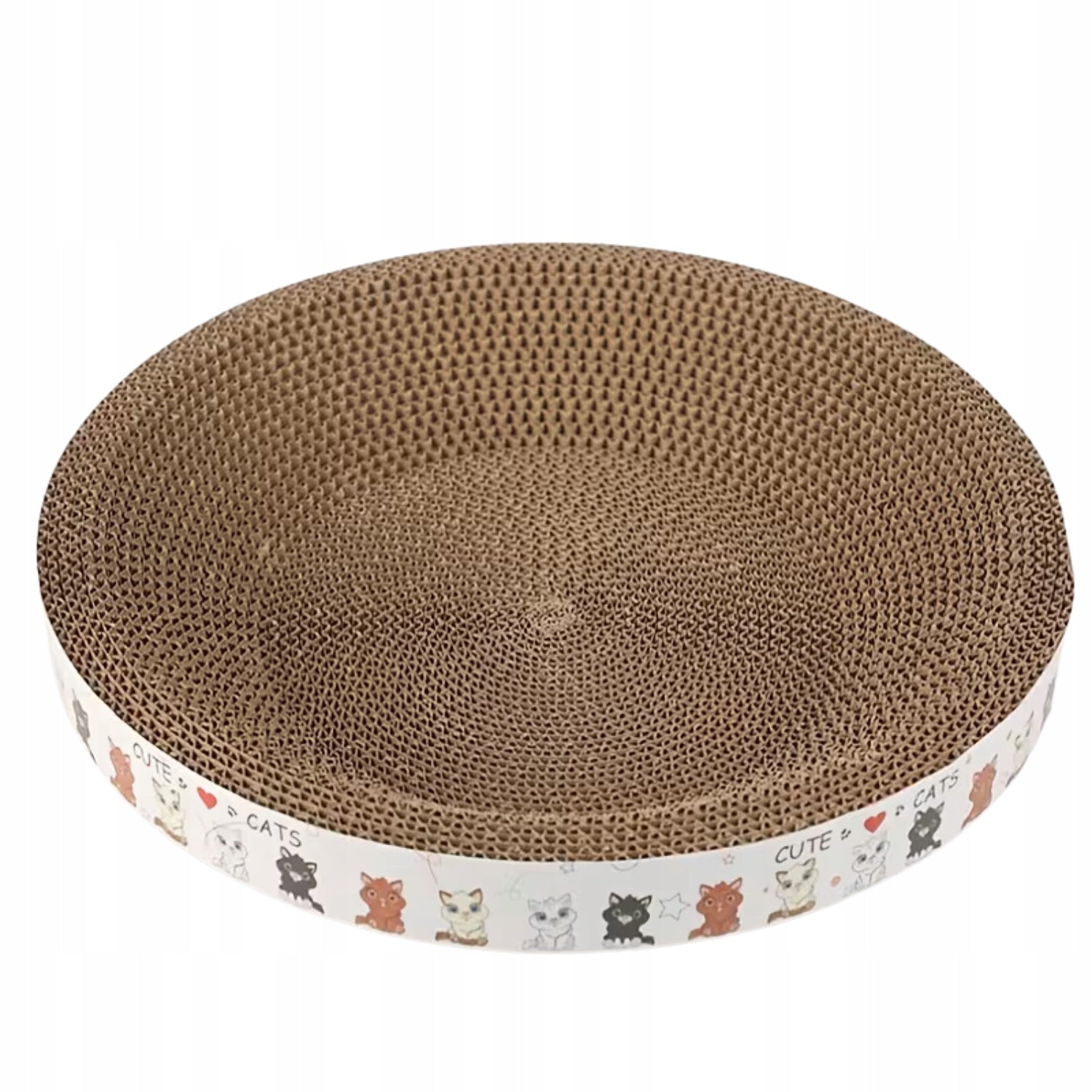 Scratcher cardboard round bed LARGE 51 CM Color brown