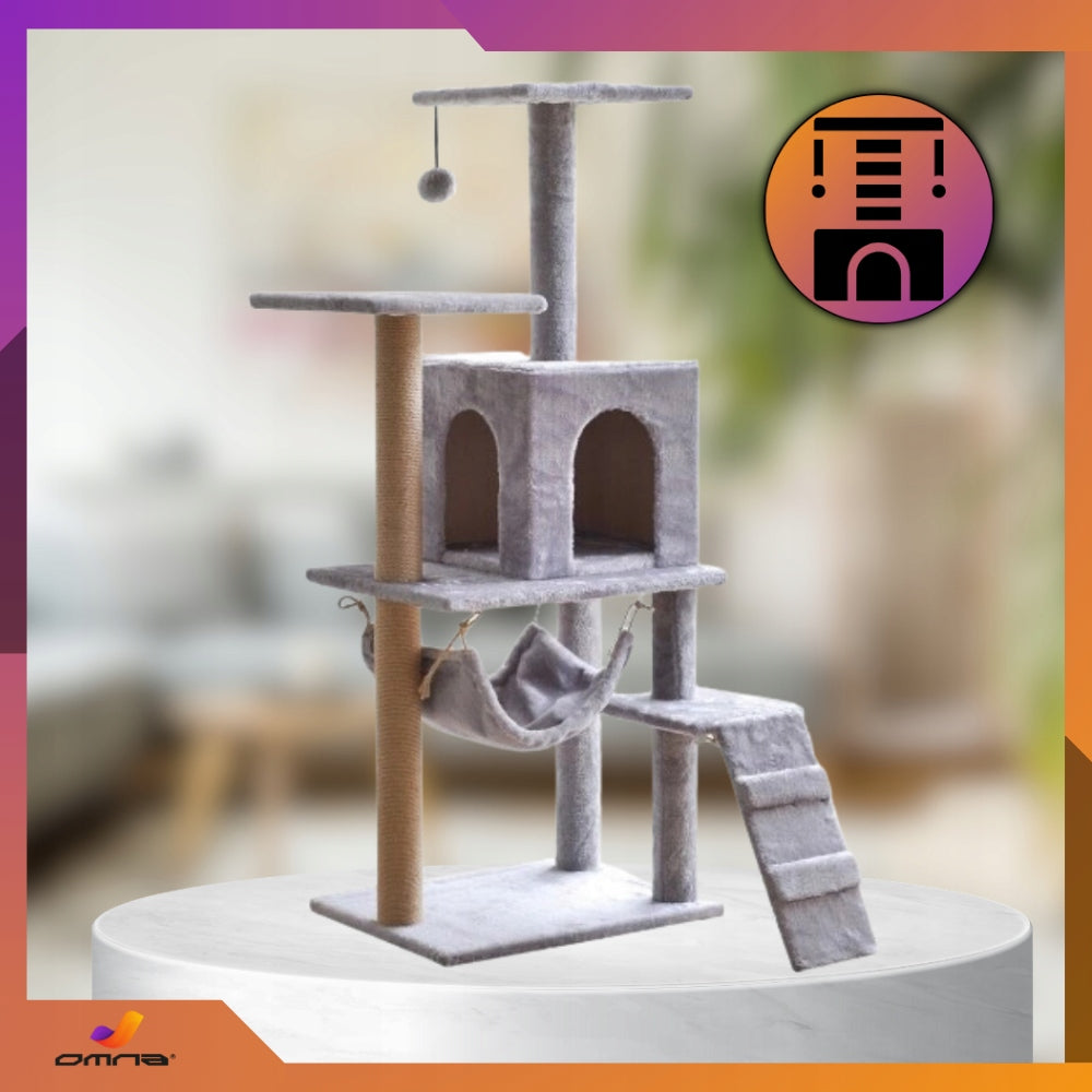 Scratcher cat booth large high bed for big cat ladder post Brand Omna