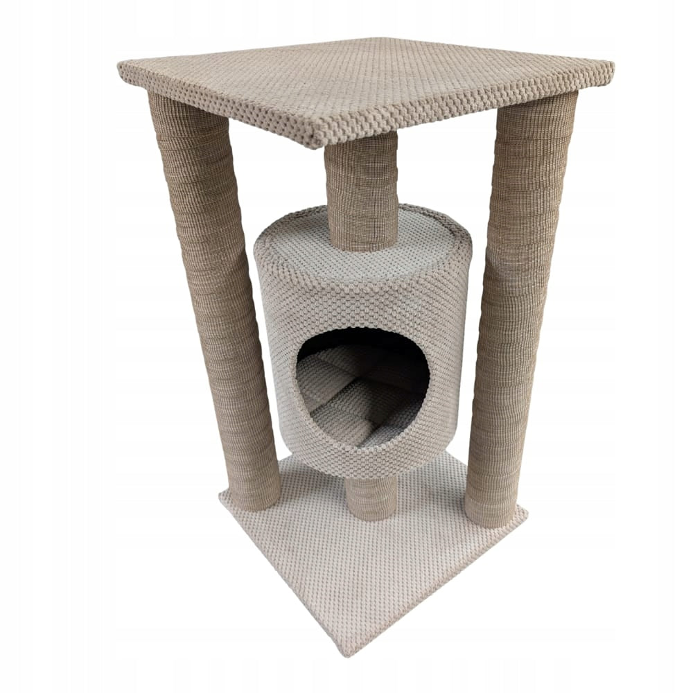 Scratcher for Cat MAKSPOL nr. 6 cottage Posts ! Beige Kind small scratching post tall scratching post bed scratching post scratching tower other