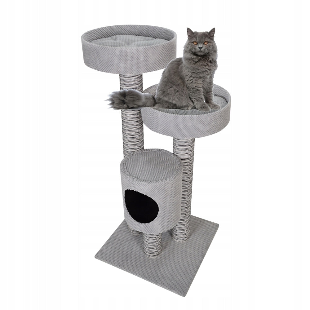 Scratcher for Cat Makspol nr.28 Cottage Beds+ Cushions ! Light Grey