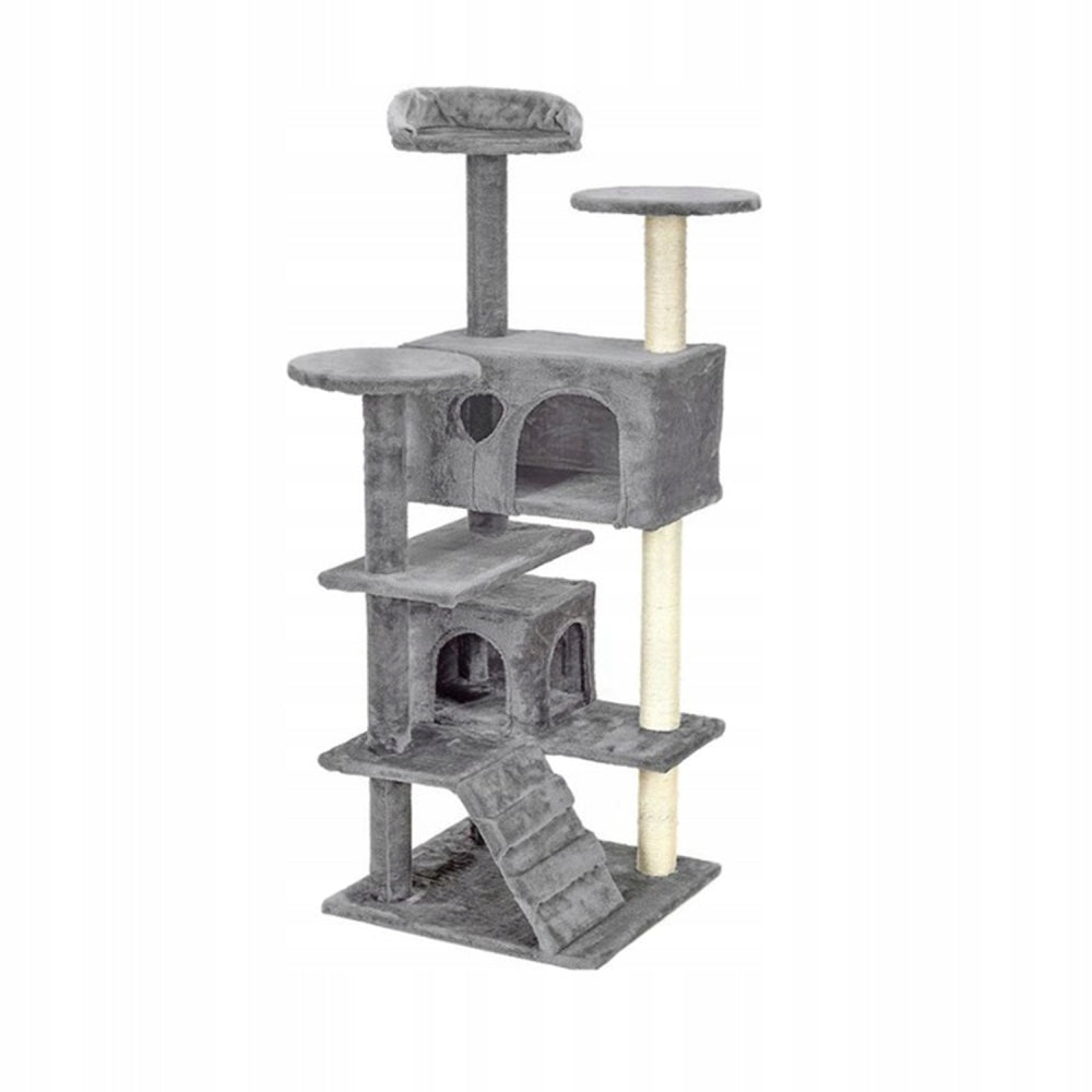Scratcher for cats Funfit grey high 7 levels sisal 131 cm