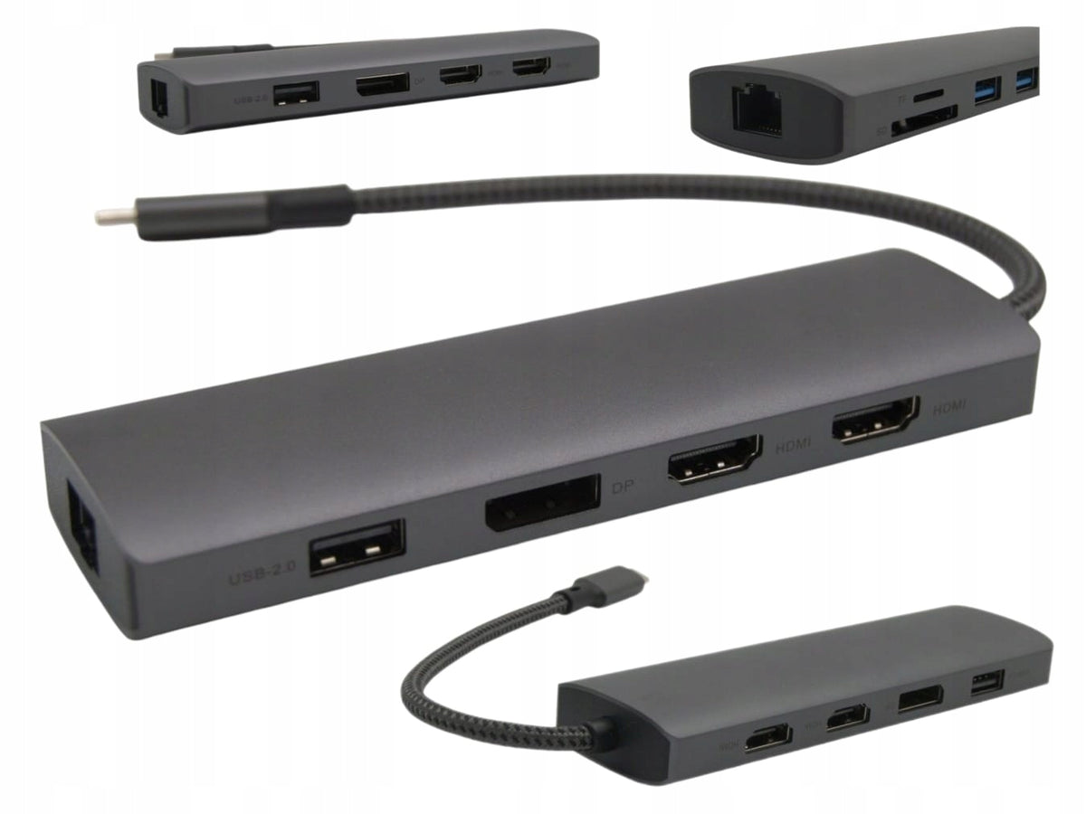 Screen Extension for 2 Monitors Huawei USB-C PD 4K HDMI Docking Station