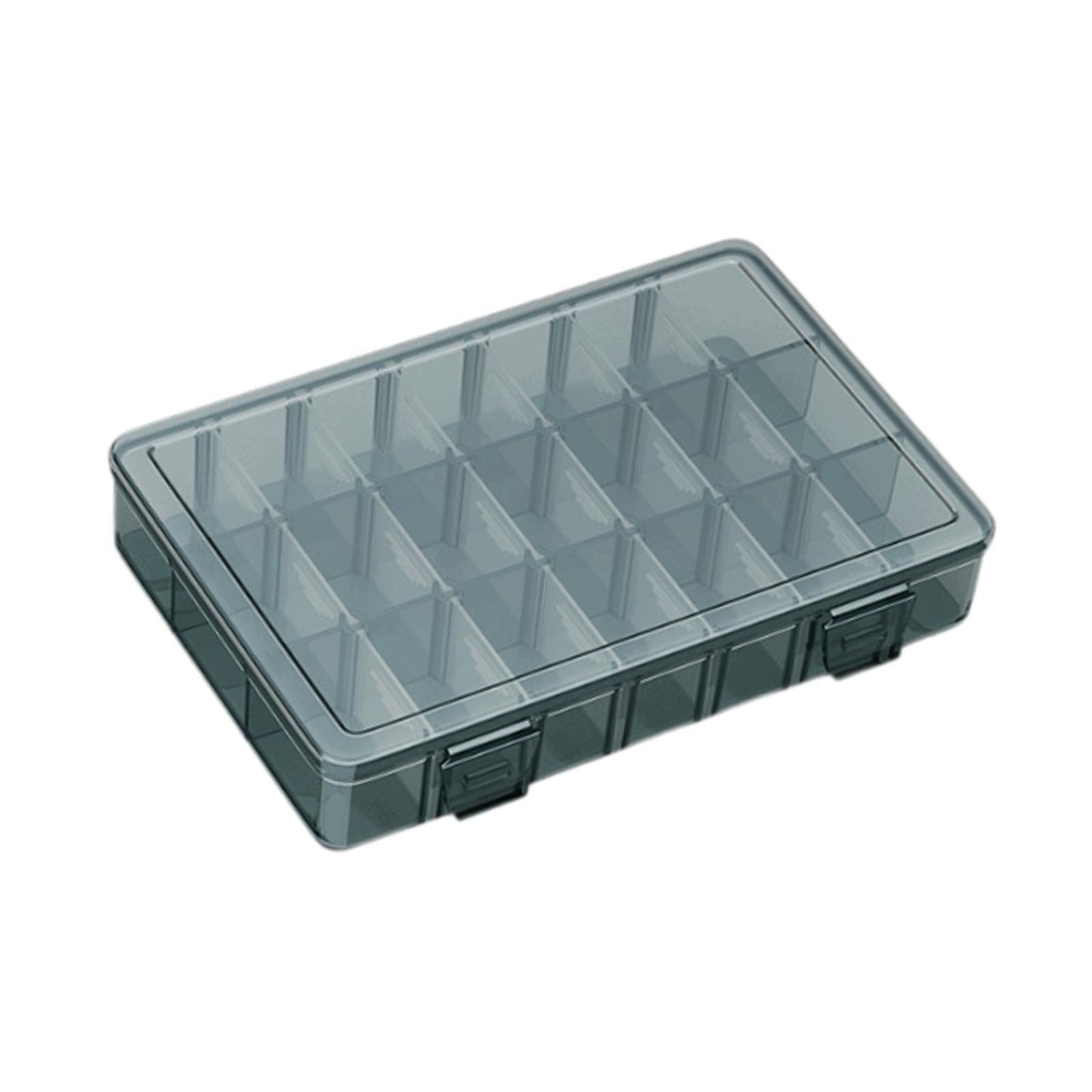 Screw Organizer Storage Bin Parts Storage Case Workbench with Lid 21 grids