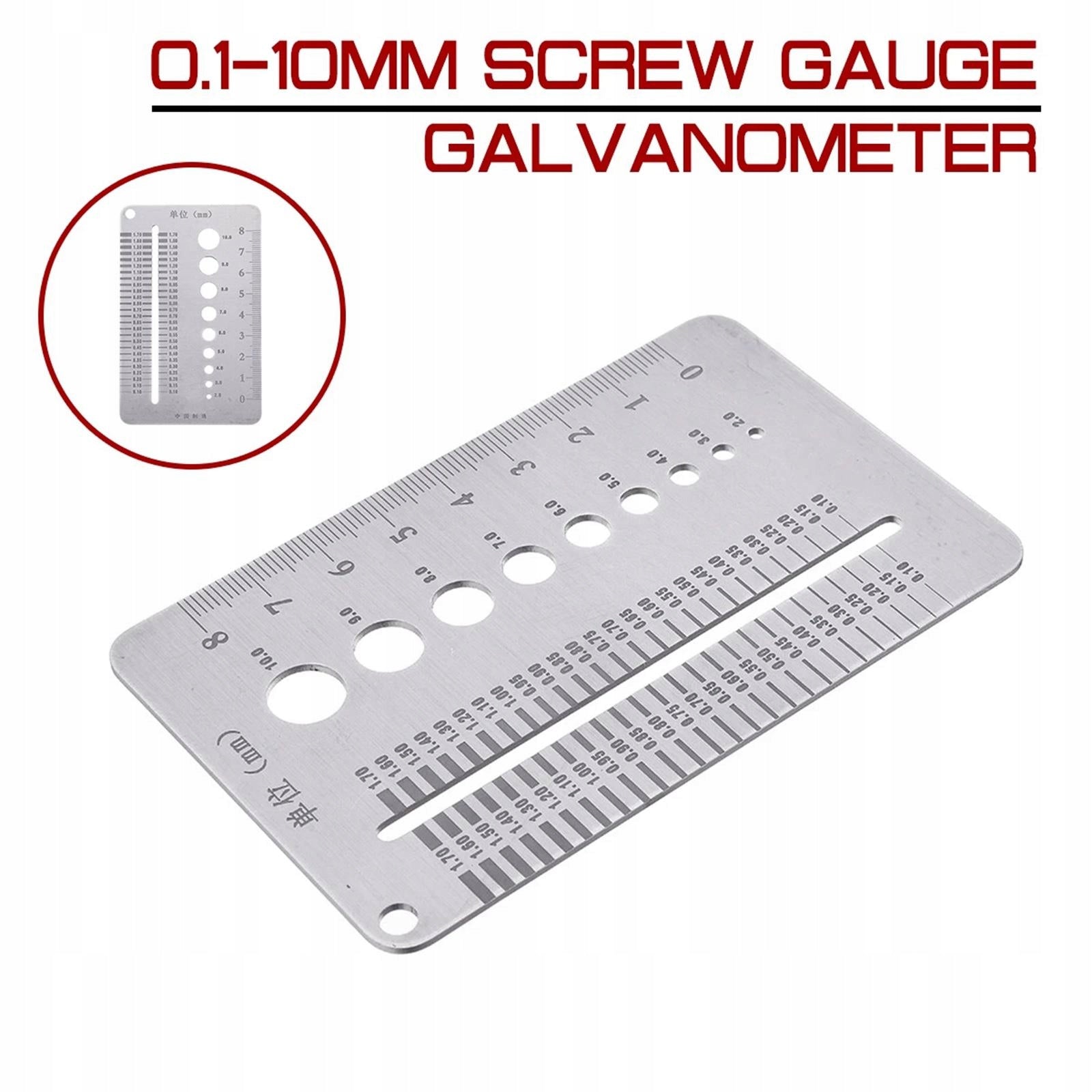 Screw Thread Size Gauge Screw Checker (.1 to Brand no brand