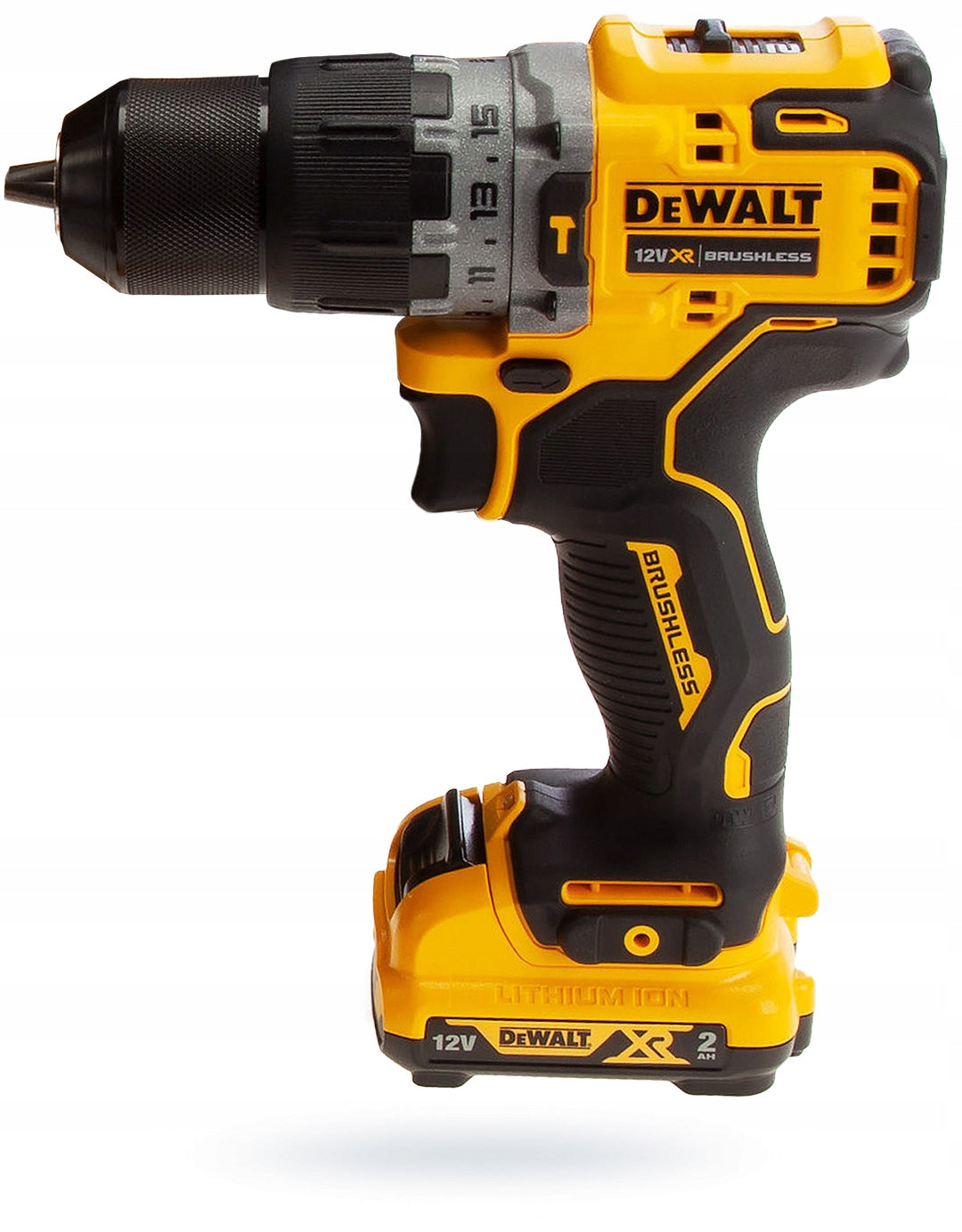 Screwdriver 12V impact 57,5Nm 2x2Ah DeWALT DCD706D2 Additional information impact extra battery included backlit transportation box included