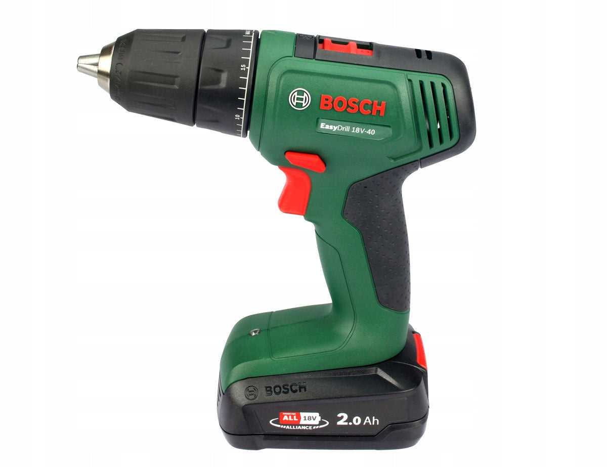 Screwdriver EasyDrill 18V-40 BOSCH 1x2,0Ah + SUITCASE Manufacturer code 06039D8004