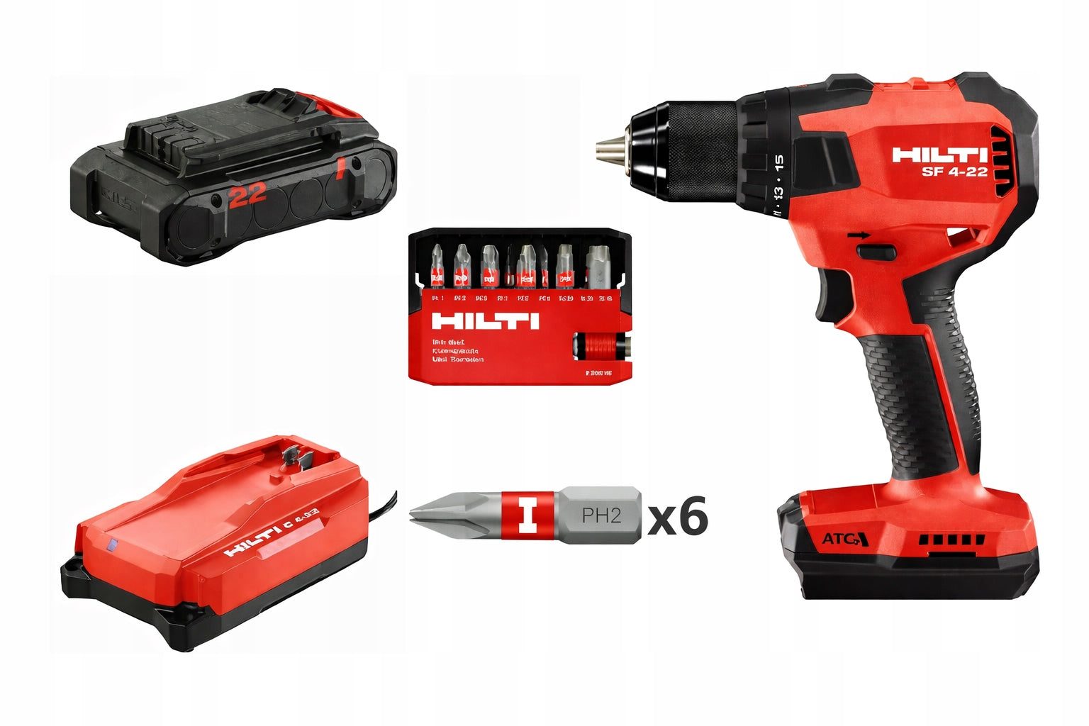Screwdriver Hilti SF 4-22 battery power 21,6 V (Nuron) Set Series 1436