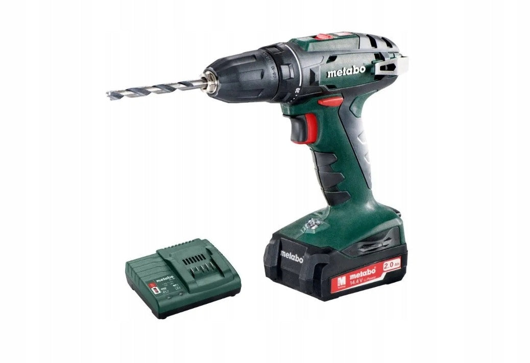 Screwdriver Metabo BS 14.4 V + battery + charger + case