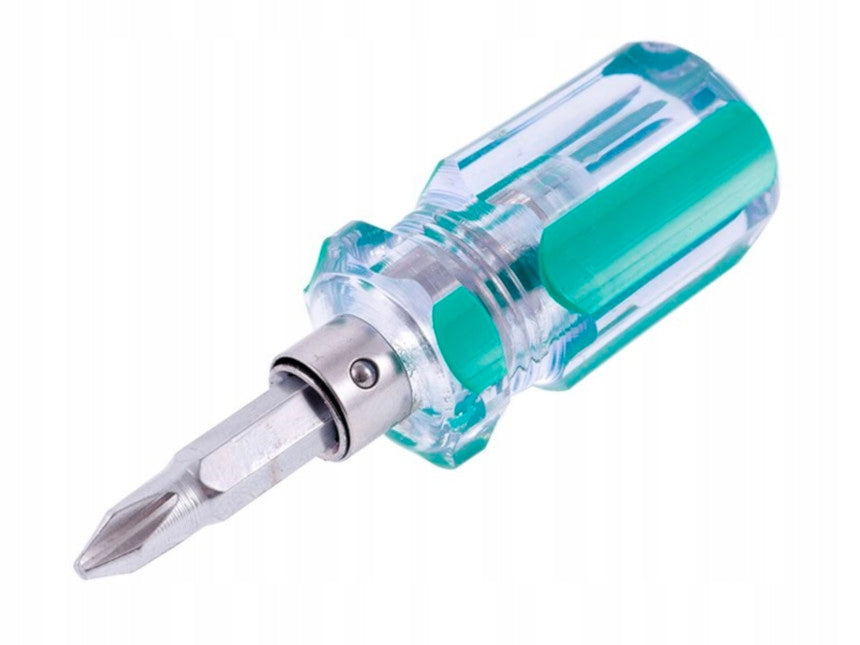 Screwdriver double-sided short, flat + Phillips magnetic tips 2pcs EAN (GTIN) 5906418025282