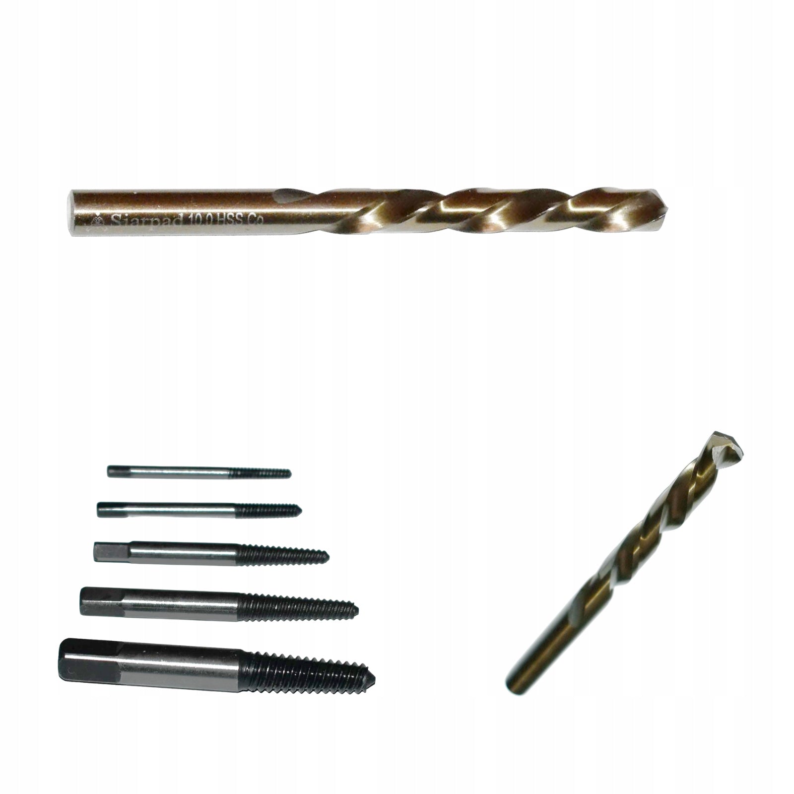 Screwdriver set M3-M18 + HSSCo 1,5-2-4-6-8-10 mm left-handed drill bits Manufacturer code 10102049