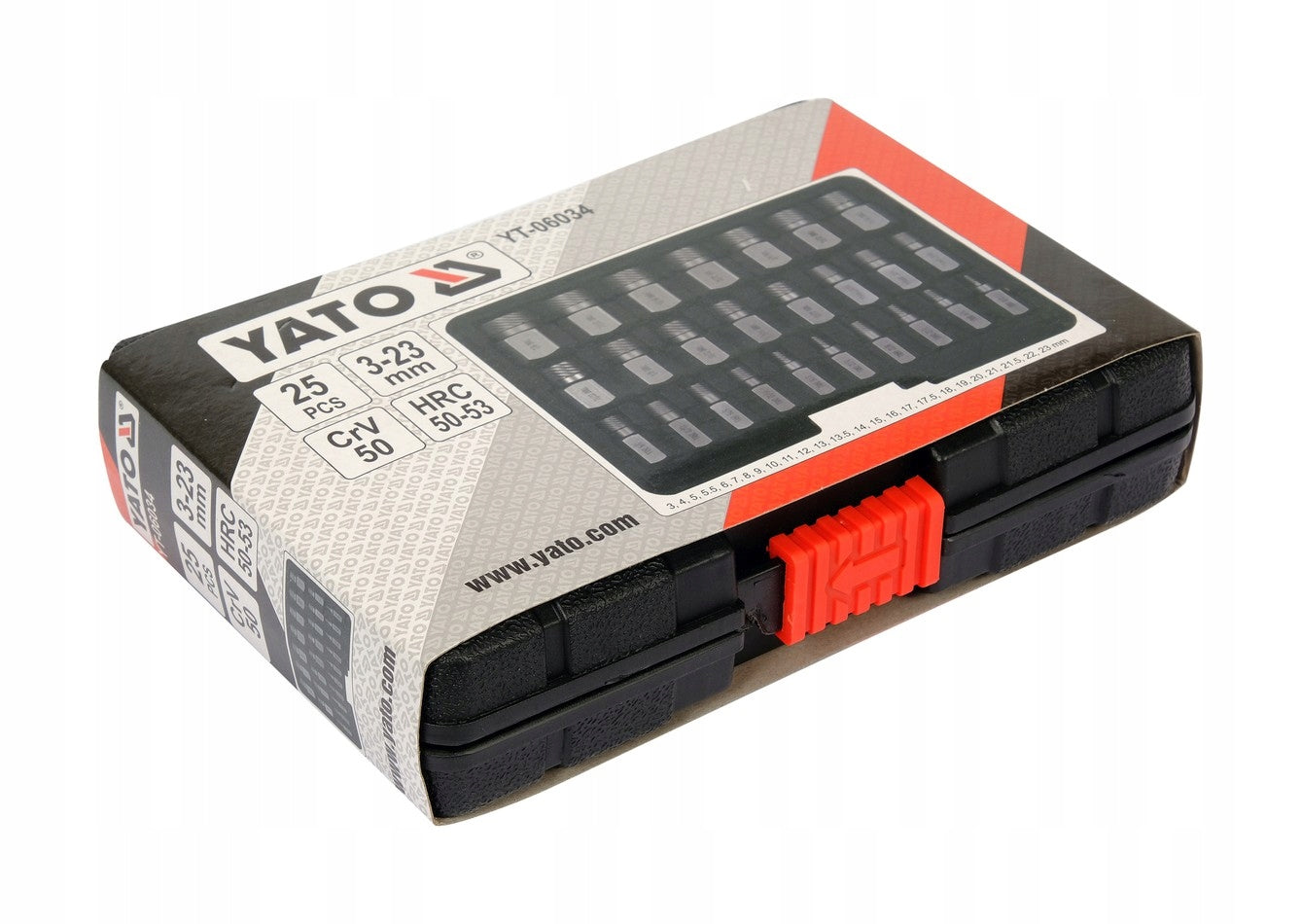 Screwdriver set for damaged screws 25 el. Yato YT-06034 Brand Yato