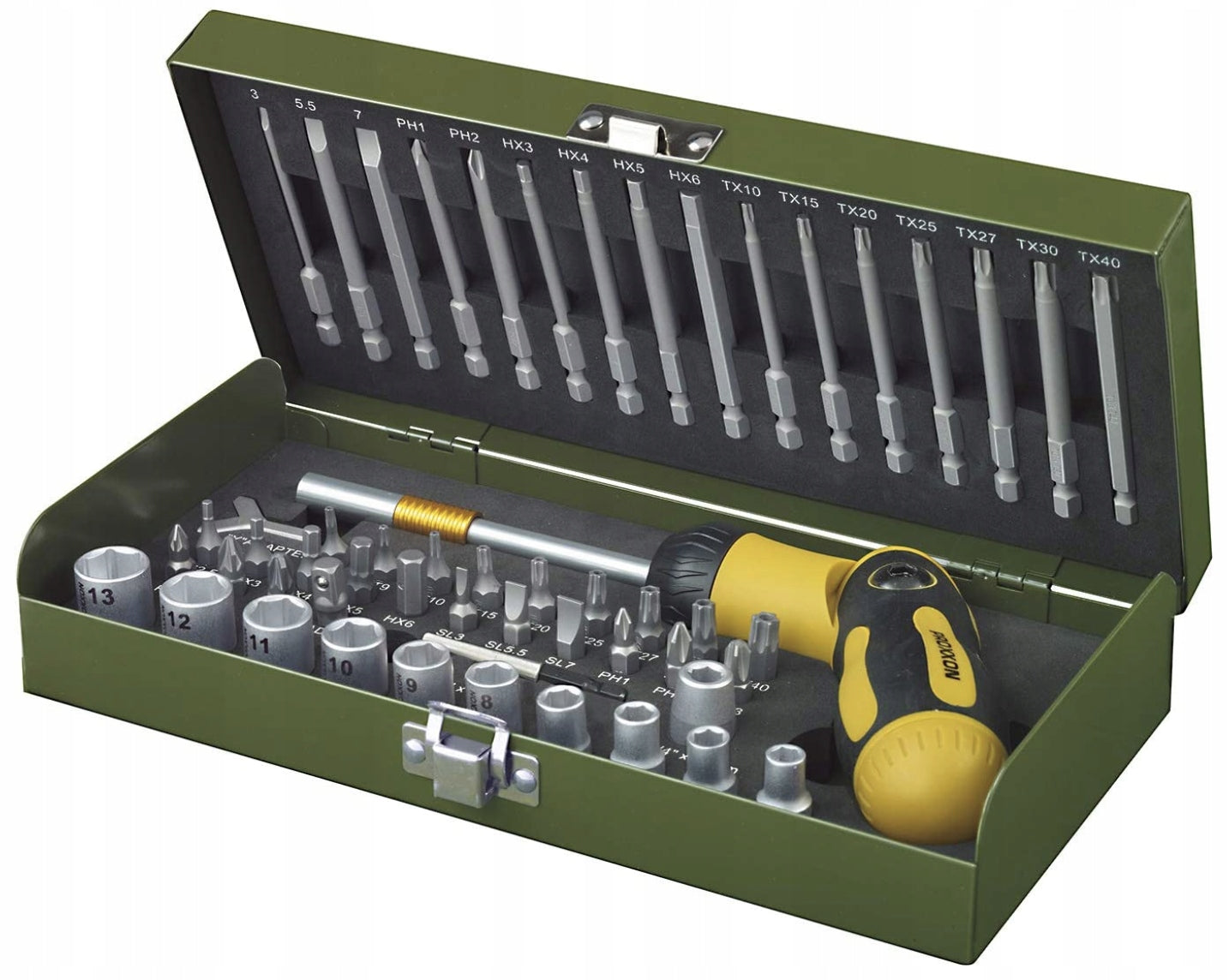 Screwdriver set with ratchet 54 pcs PROXXON 23 104