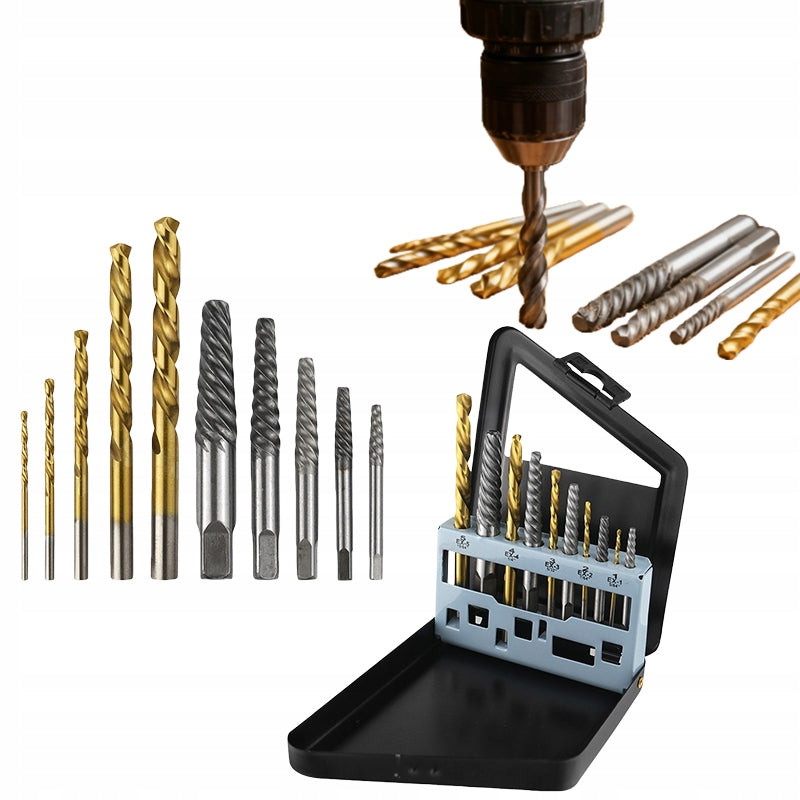 Screwdrivers and drill bits left titanium10 part Christmas gifts