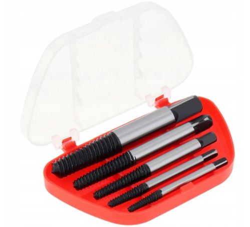 Screwdrivers for broken screw threads set of 5 elements