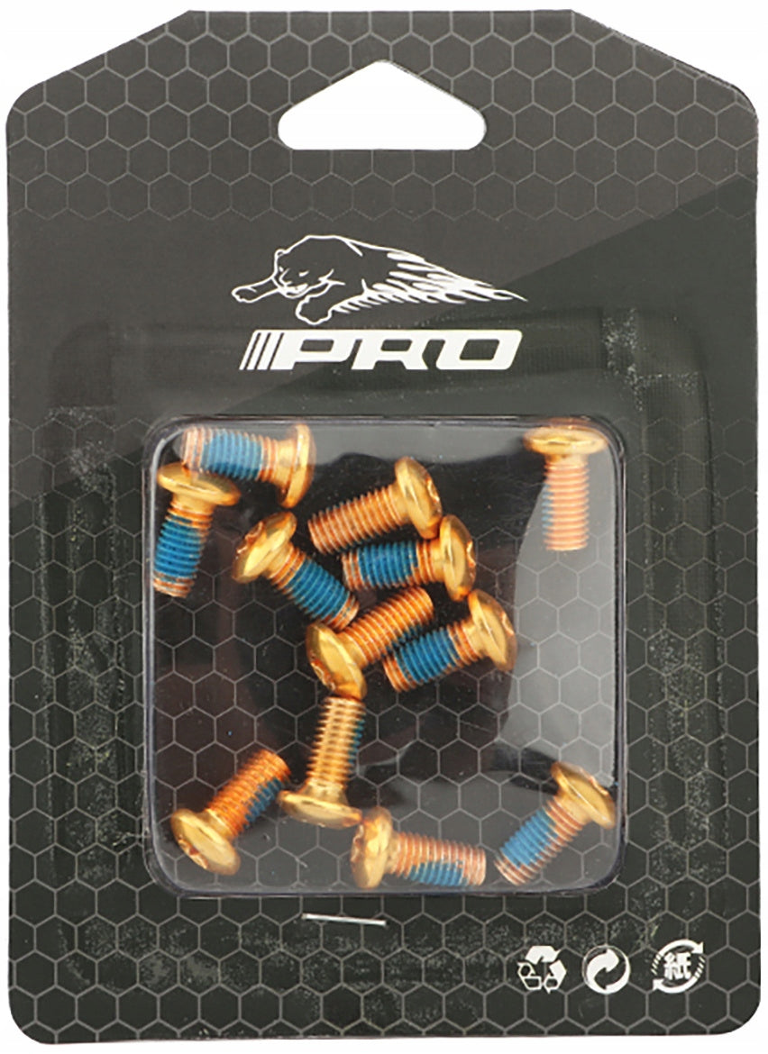 Screws for brake disc Meroca III Pro T25 gold 12 pcs