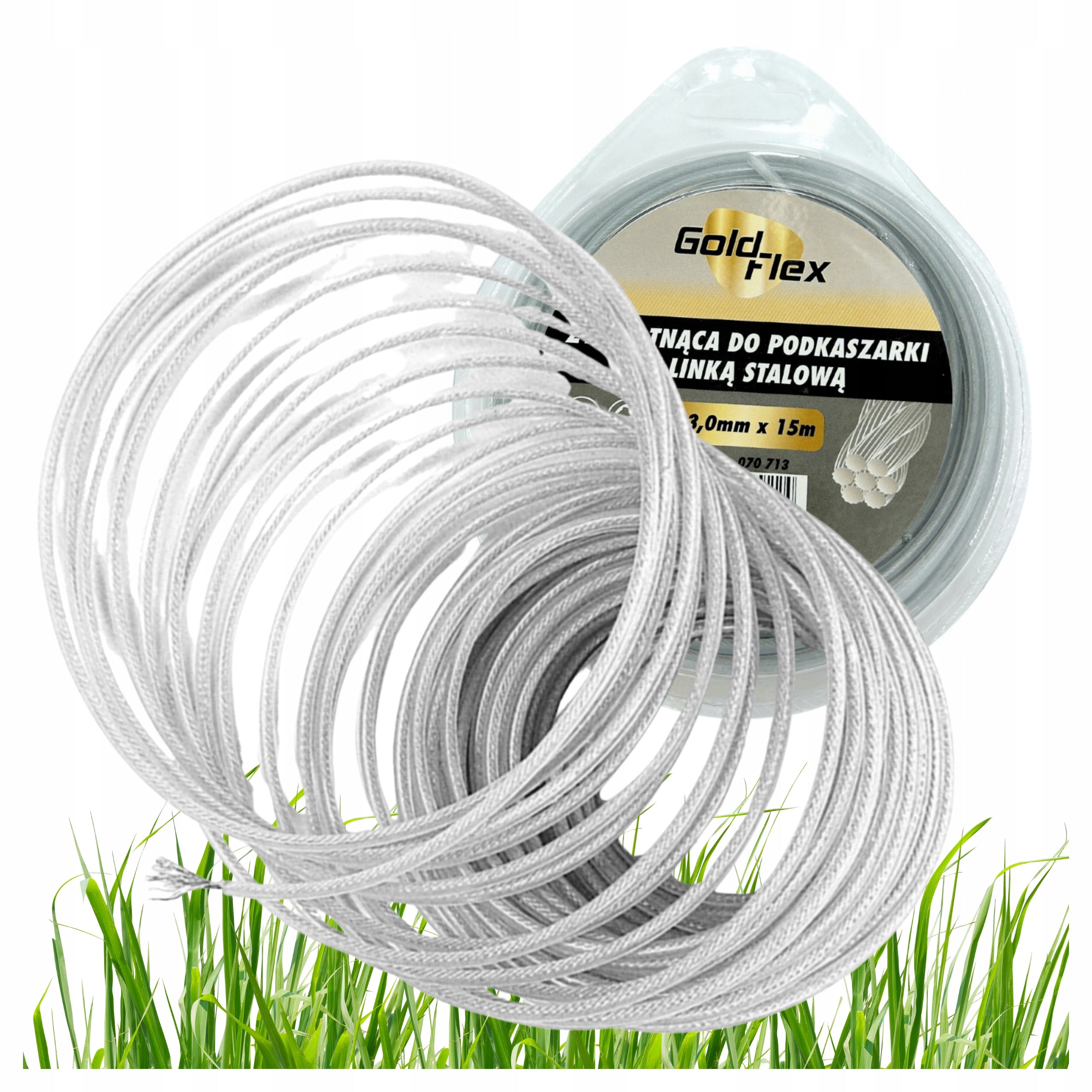 Scythe Cutting Line Trimmer With Steel Rope Reinforced 3.0 mm x 15m