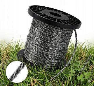 Scythe Fishing Line 2,7mm 100m Twisted Twist Silver-Black Quiet Strong