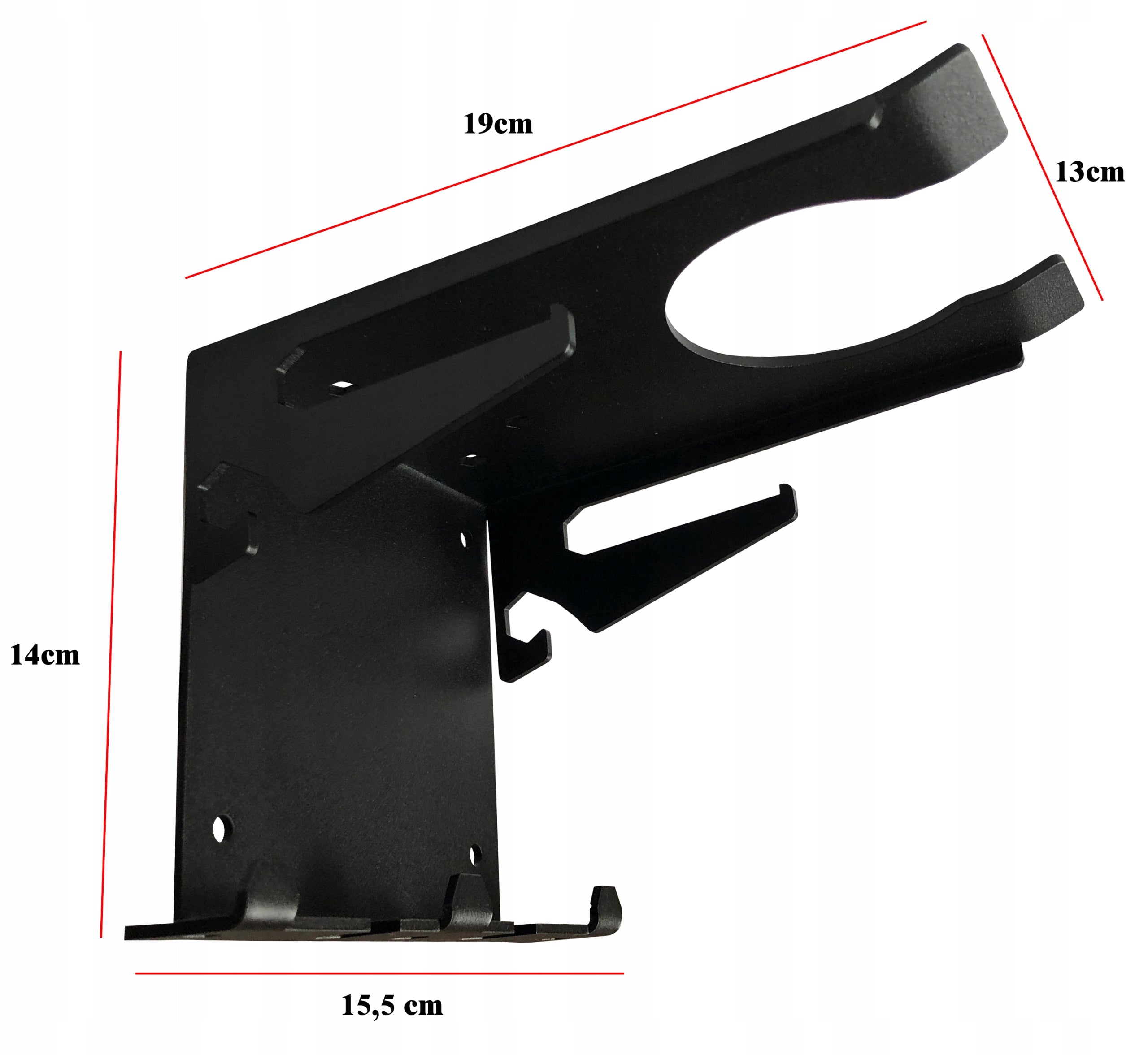 Scythe Hanger Combustion Mower Holder Hooks Holes THICK STRONG Batteries included no