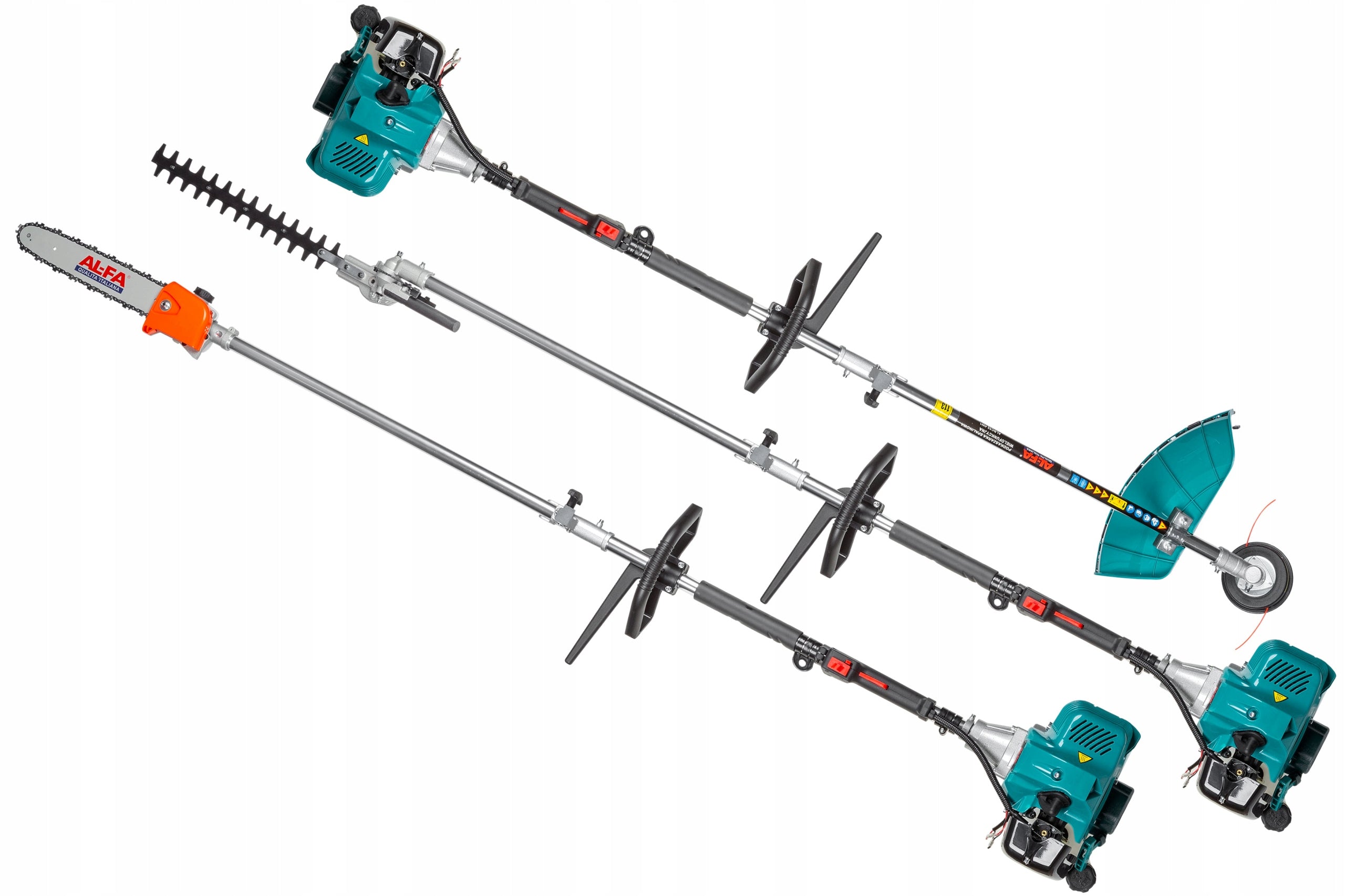 Scythe combustion trimmer ALFA 5,2HP mower MEGA set ALBC52 4W1 Power supply combustion