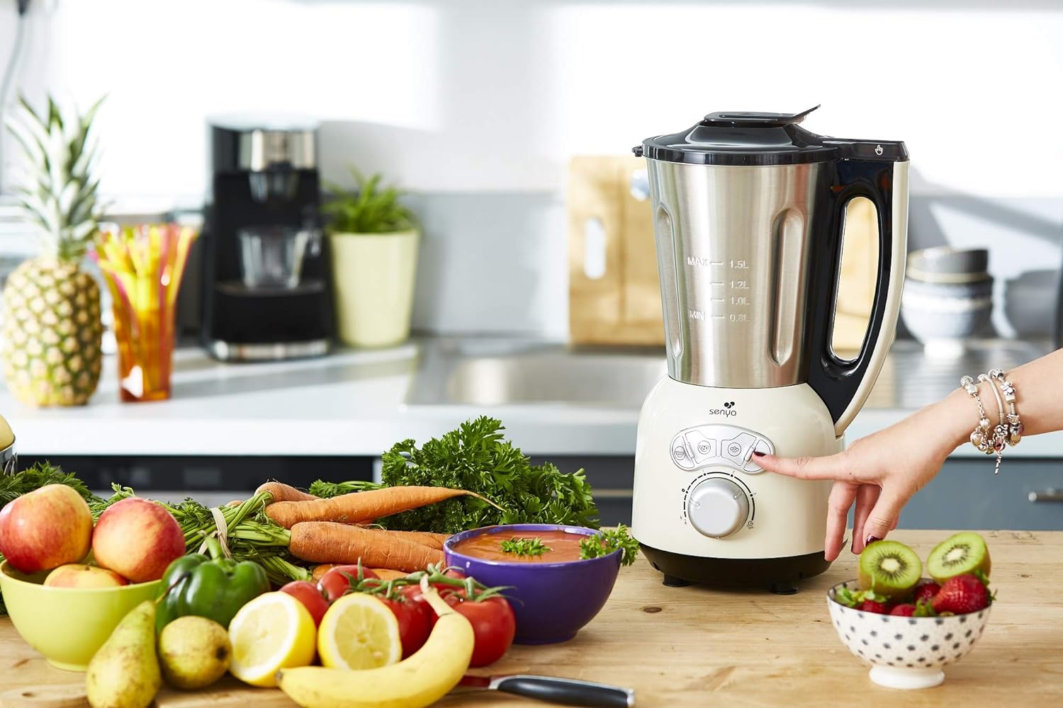 SeENYA SYCP-HB008C Cook & Ice V3 Cup Blender 1400 W ecru Manufacturer code SYCP-HB008C