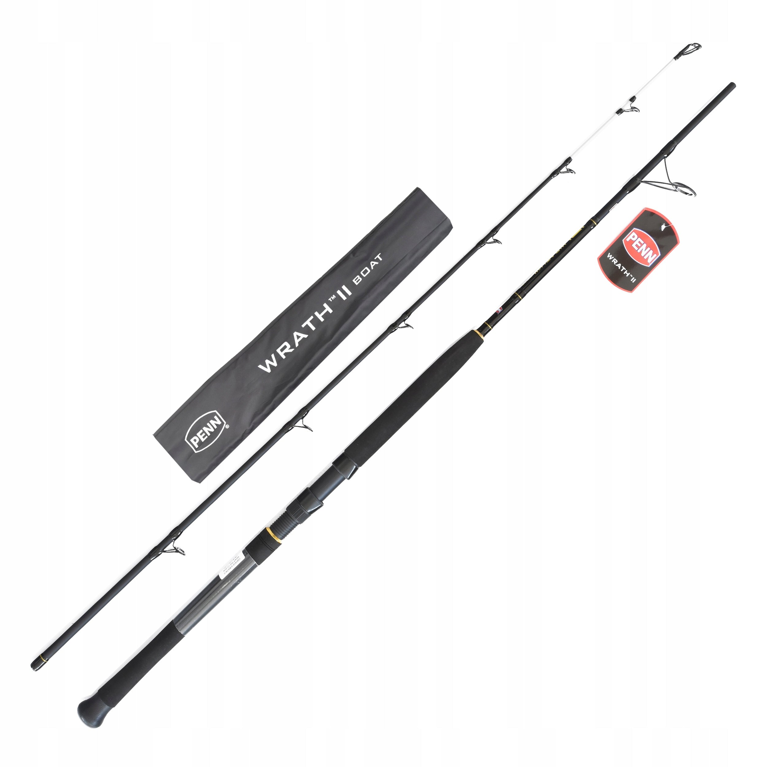 Sea Fishing Rod Penn Wrath II Boat Spinning 2.13m 12-20lb large rod deflection