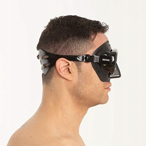 Seac Extreme 50, Diving and Spearfishing Mask ,black,standard Color black