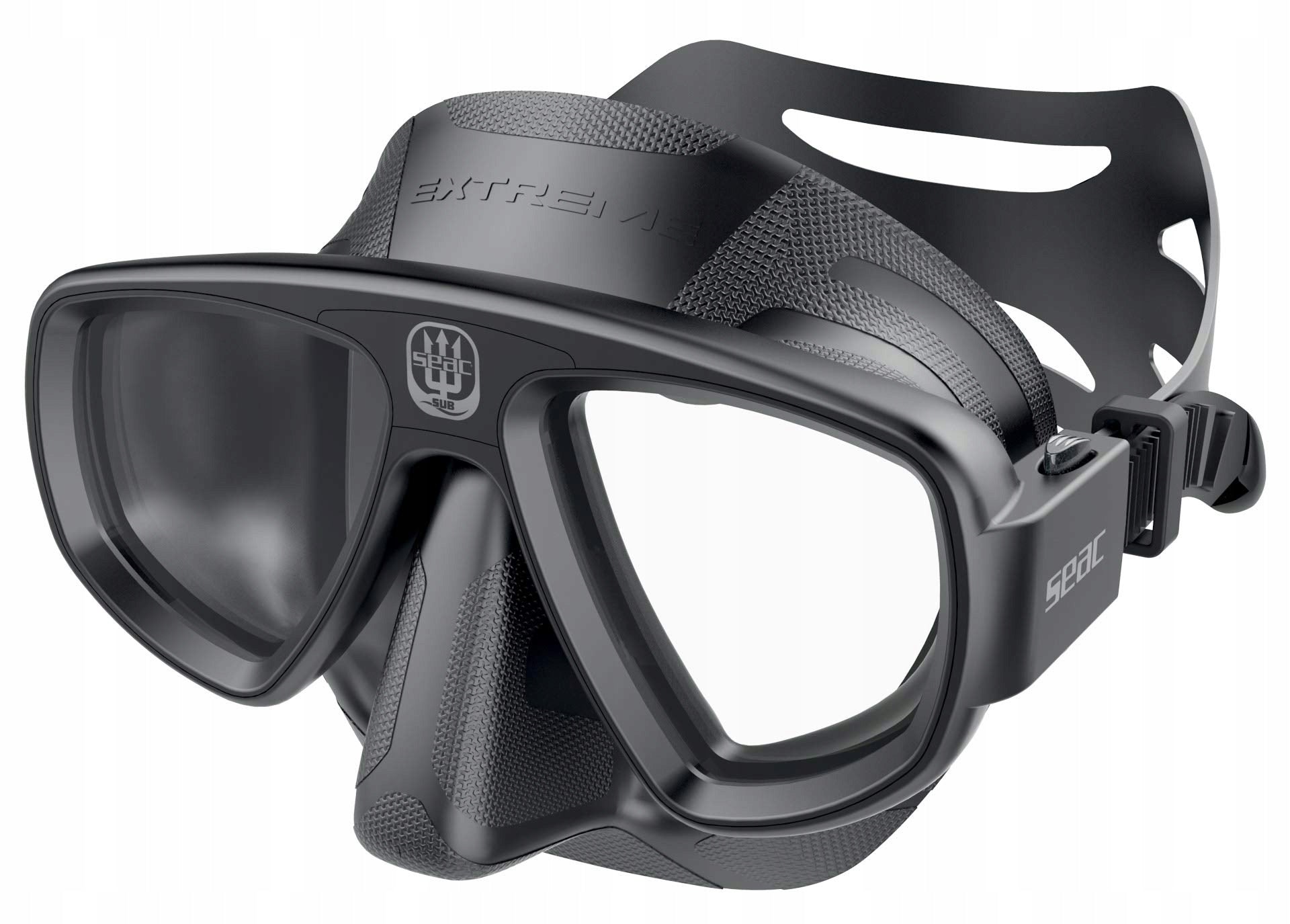 Seac Extreme 50 diving mask black double tempered glass