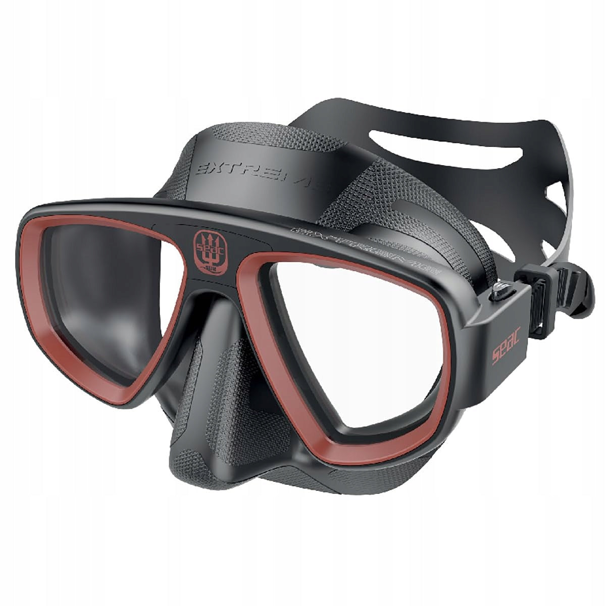 Seac Extreme 50 diving mask black-red, silicone,