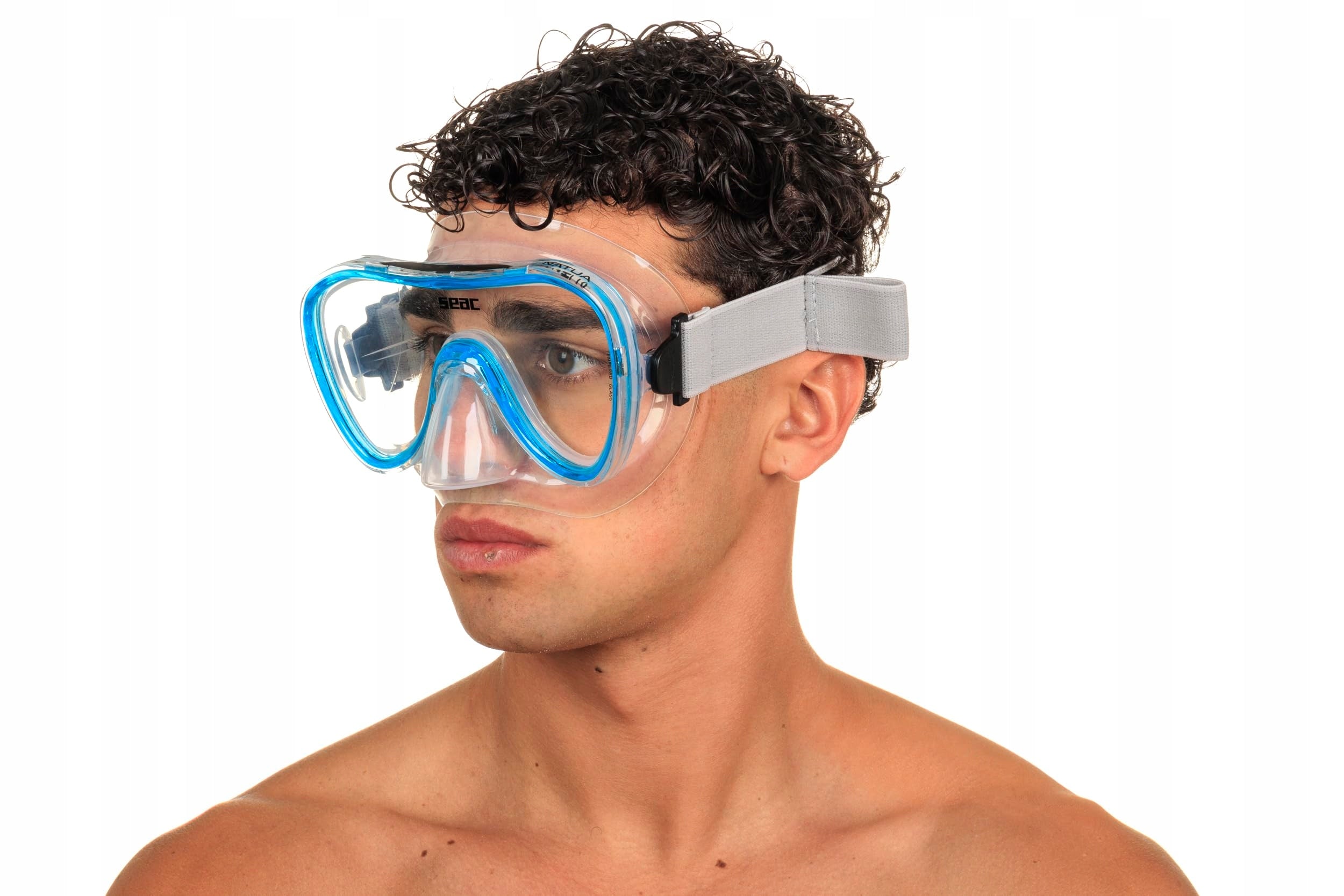 Seac Natua diving mask silicone aquamarine Color blue