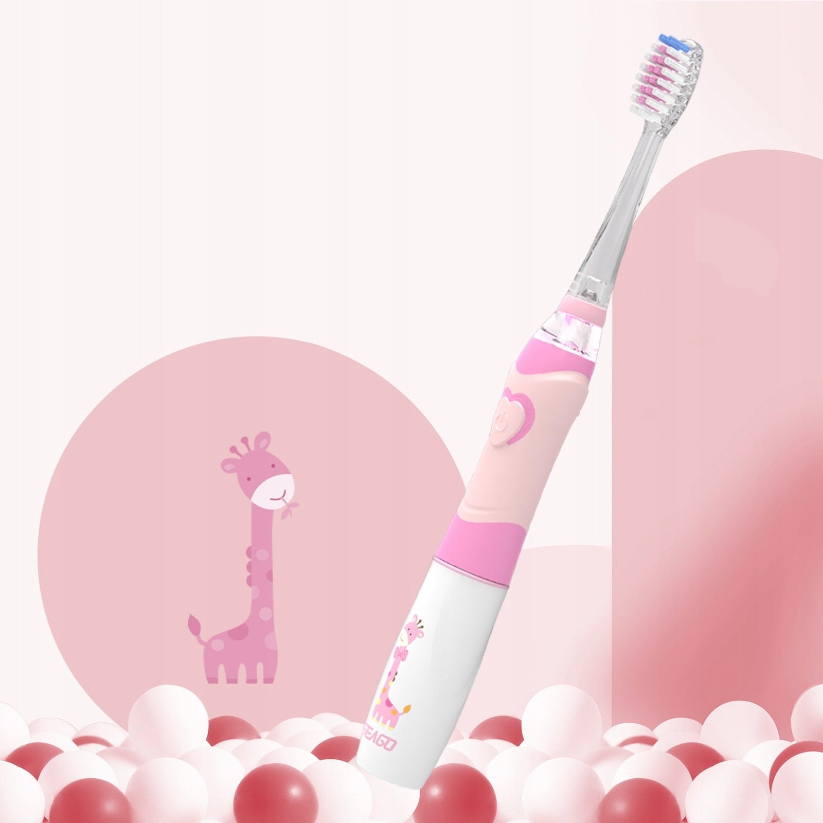 Seago Sonic electric toothbrush for children SG-977 3-12 years Pink Kind toothbrush