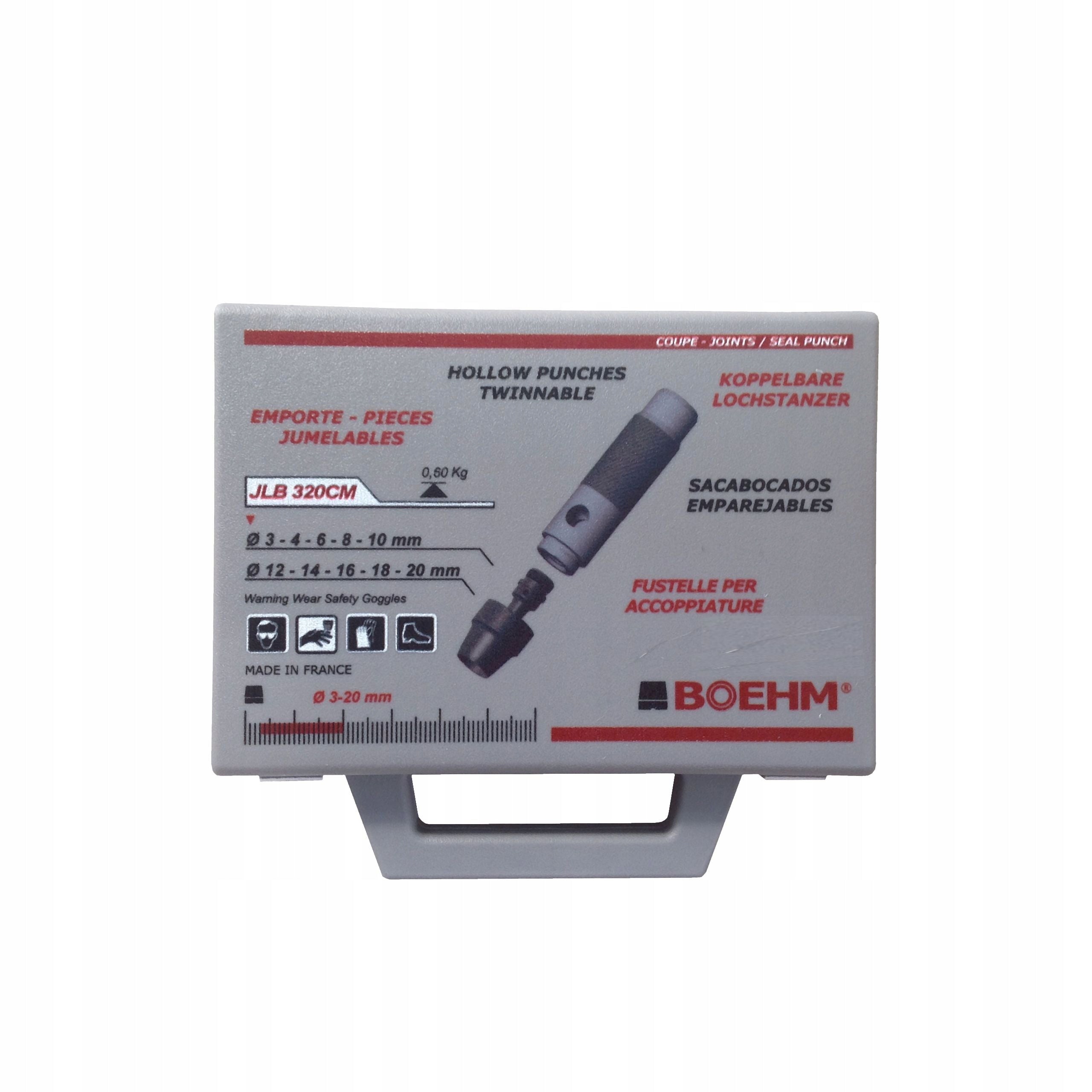 Seal cutters 3-20 mm JLB 320 CM BOEHM Number of items in the set 11