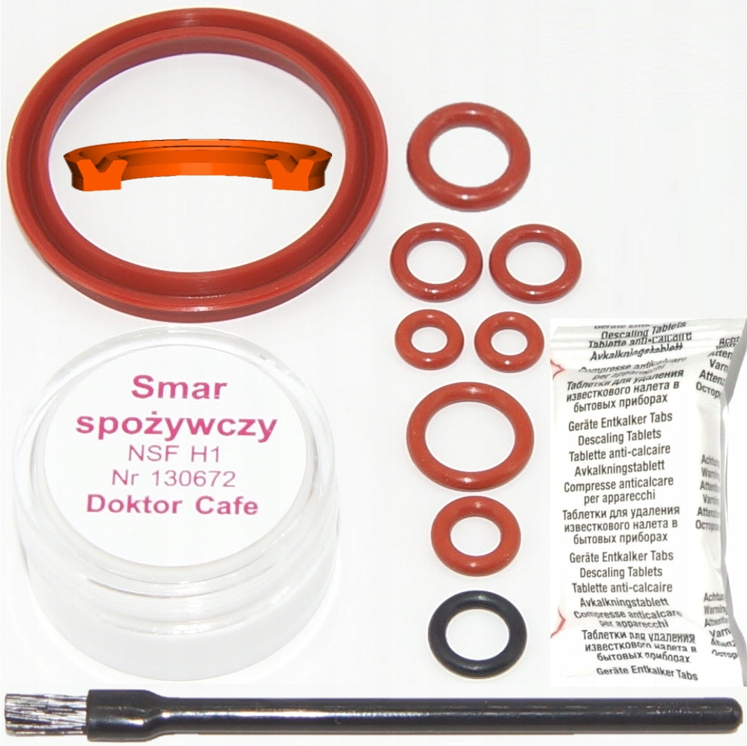 Seal repair kit with special lip Saeco Philips LatteGo 12pcs Manufacturer code RI9841/01