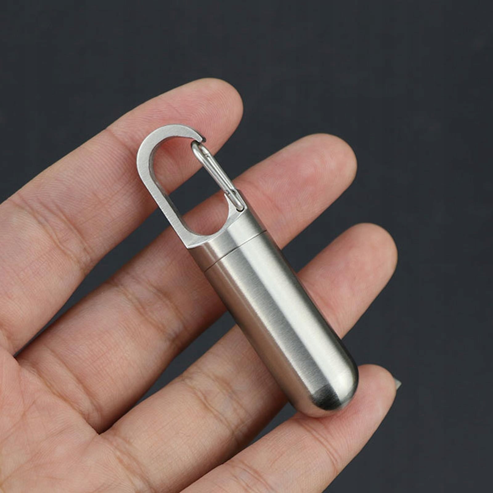 Sealed Pill Box Mini Pill Dispenser Keychain Waterproof Tablet Container XS Product width 16 cm