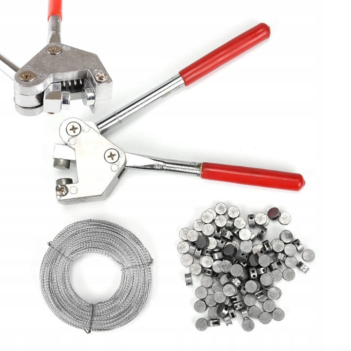 Sealer Crimper Pliers 20 Pieces Seal Seals for Box Counters