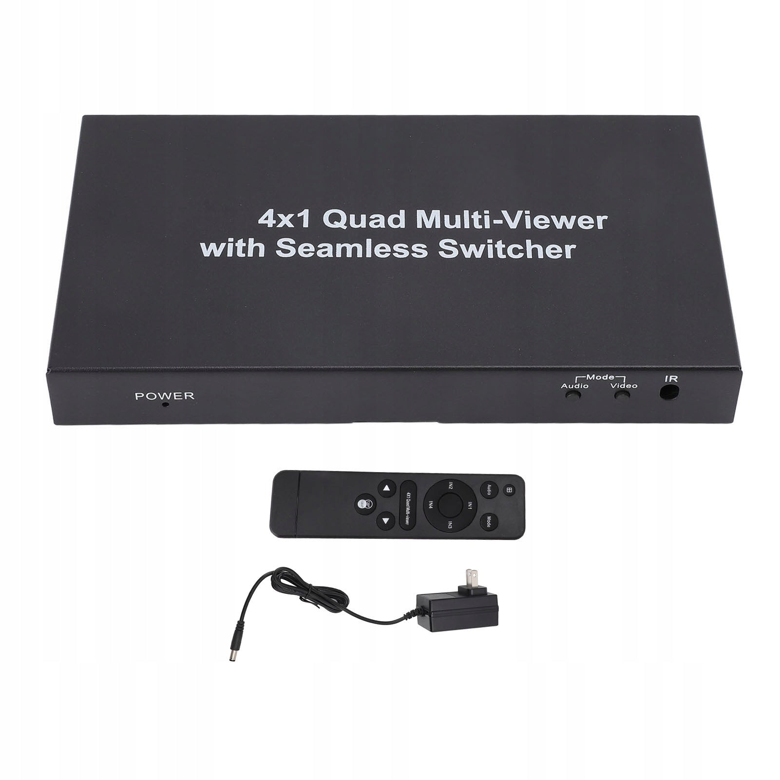 Seamless Quad Multi Viewer Switch, Aluminum Alloy 5 Modes Display Brand no brand