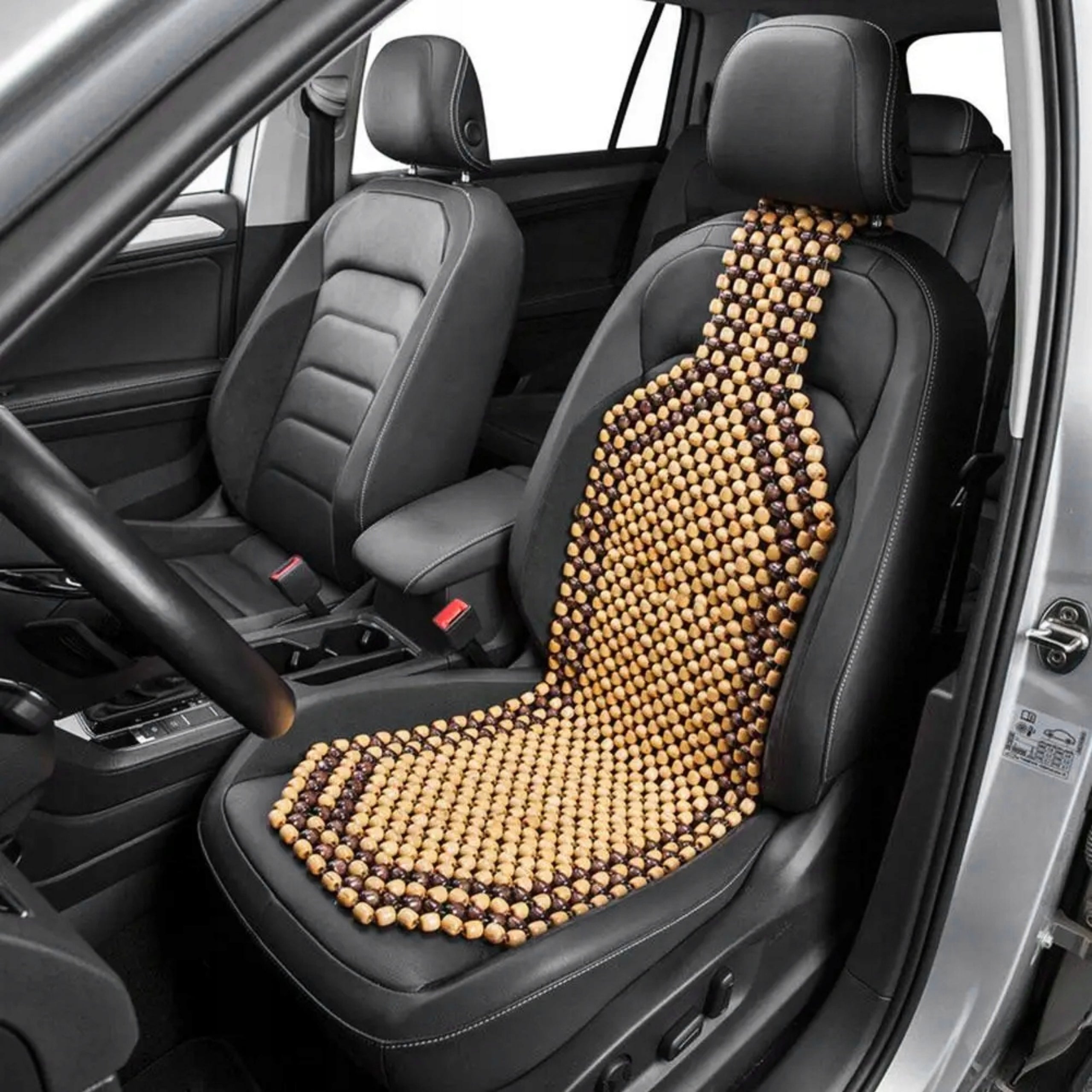 Seat Cover Protective Mat for Car Seats Beads Beige Packaging status original