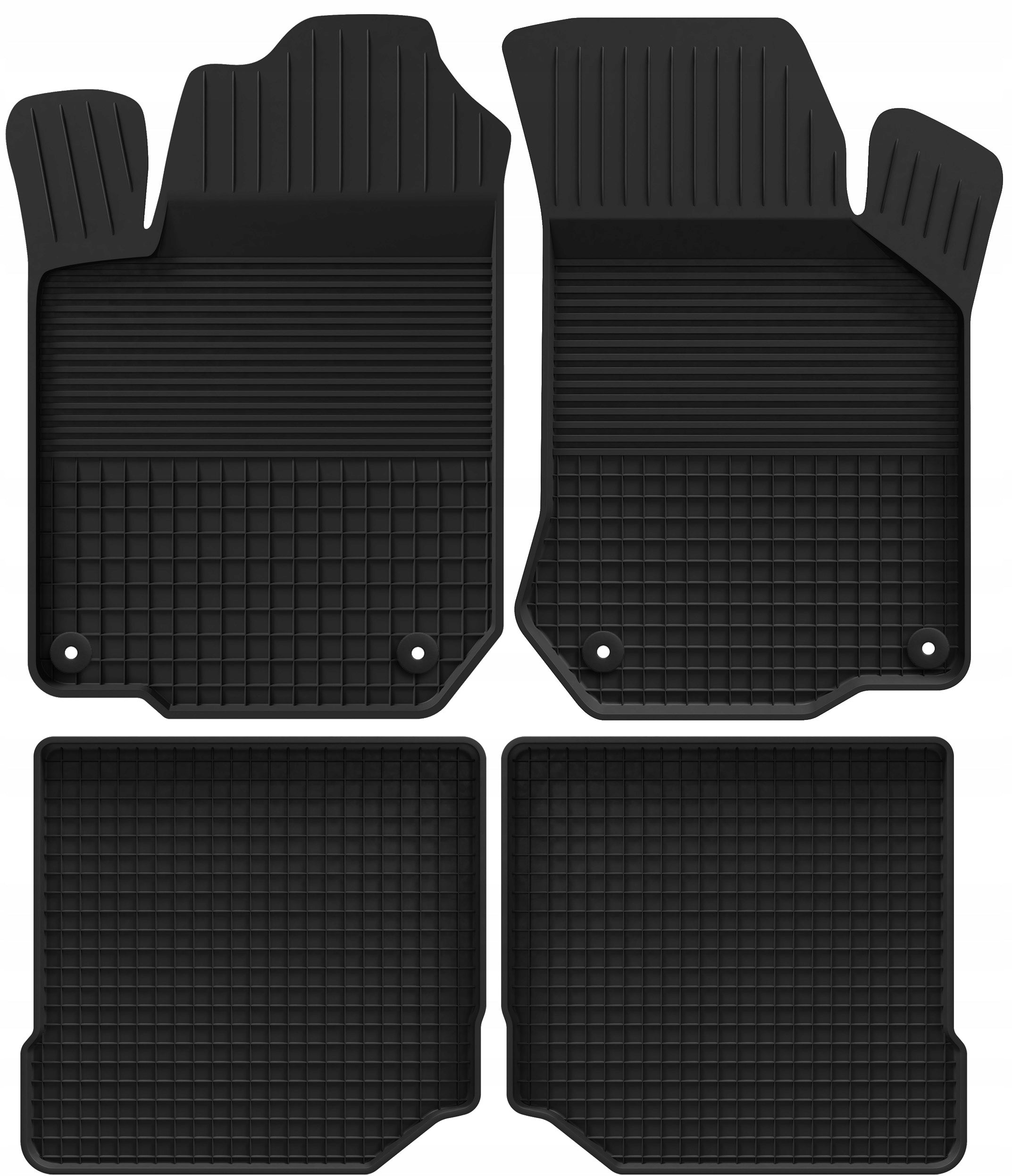 Seat Leon I 1 Toledo II 2 (1999-2005) Rubber rugs TROUGH 2cm + STOPWATCHES