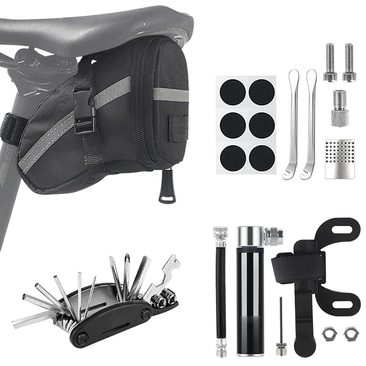 Seat bag saddle pouch tool pouch for bike repair