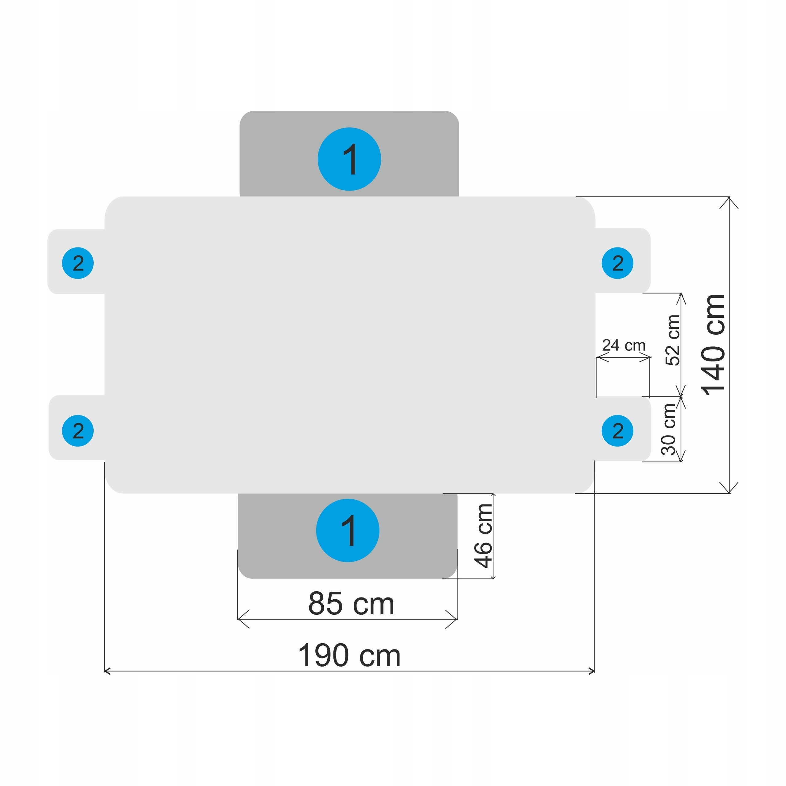 Seat cover, Car mat for transporting a dog or cat 190 cm Product height 190 cm