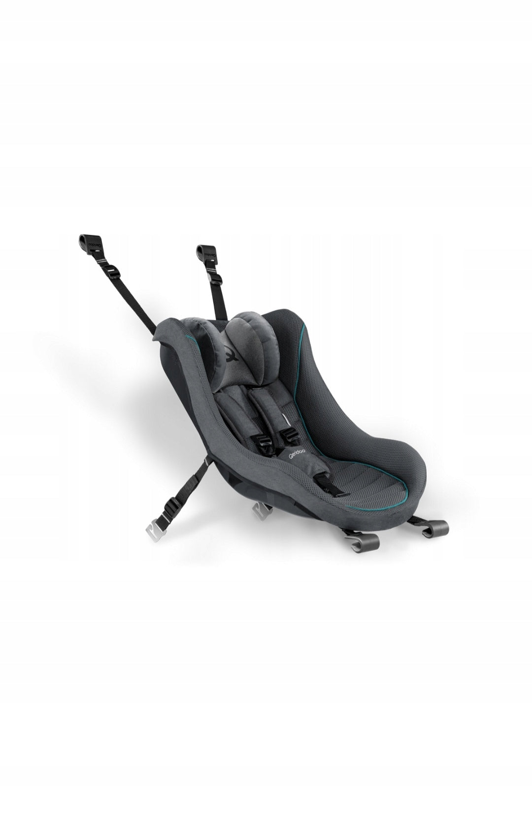Seat for bicycle trailer Qeridoo Baby shell dark/grey OS hammock Packaging status original