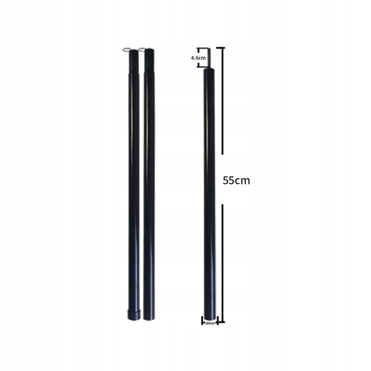 Sectional Iron Tent Support Pole Portable Tarp Poles Awning Rods 1.5M 0.4MM Packaging status original