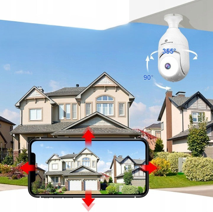 Security Camera Outdoor Monitoring Smart White Brand no brand