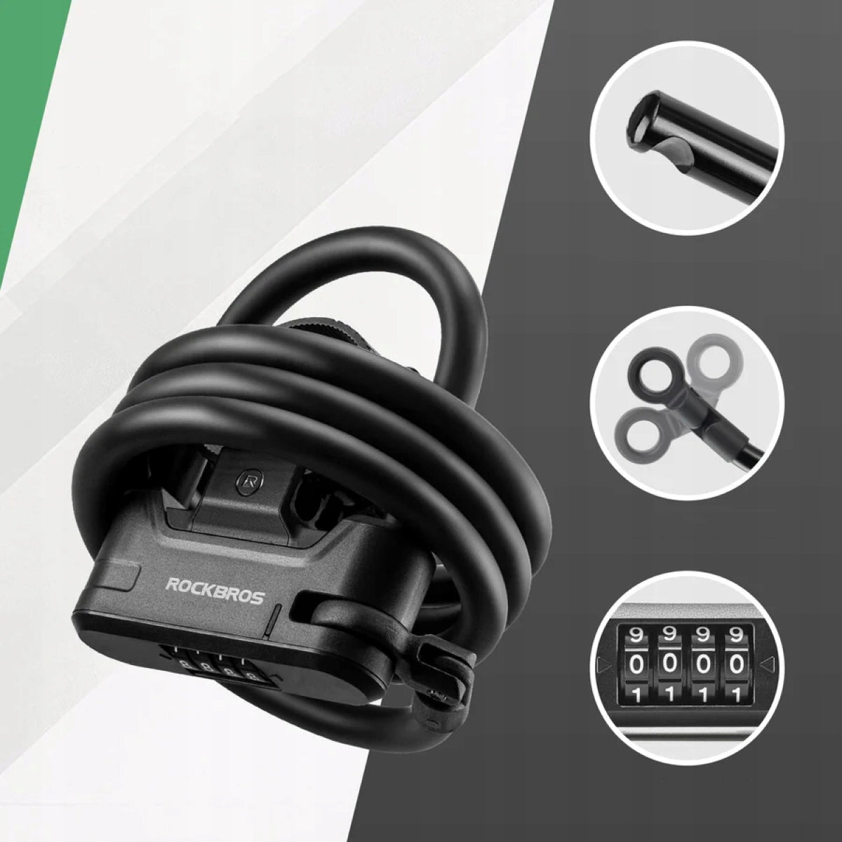 Security for bicycle lock padlock scooter u-lock for code cipher steel Kind cord
