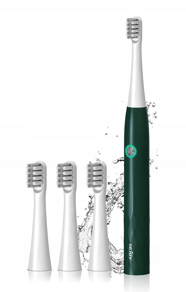 Sejoy Electric Toothbrush Ultrasonic Cleaning Green